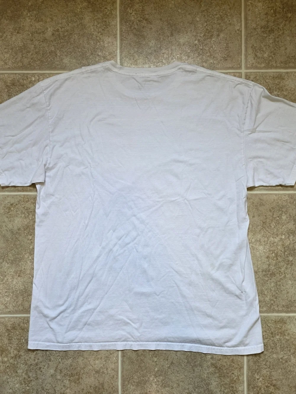 Vans Off The Wall Graphic Tee White Colorblock Logo Size XL